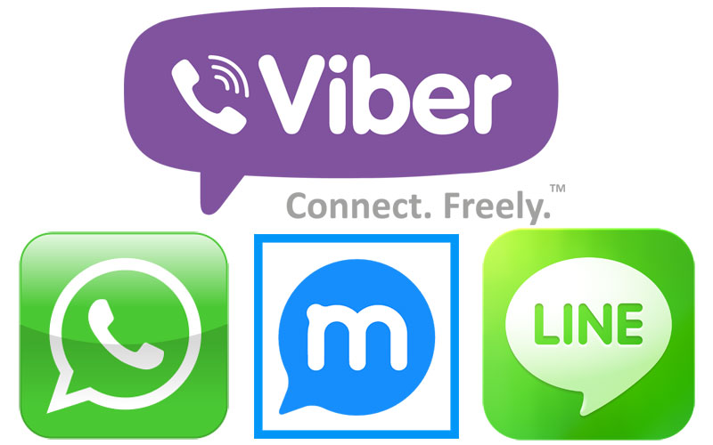 Viber, whatsapp, line, Tango