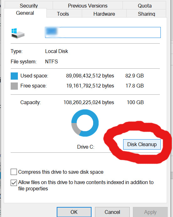 windows 10 disc cleanup utility
